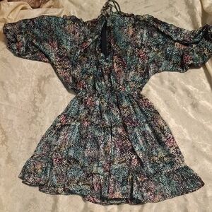 Vici Navy and Multicolor Dress